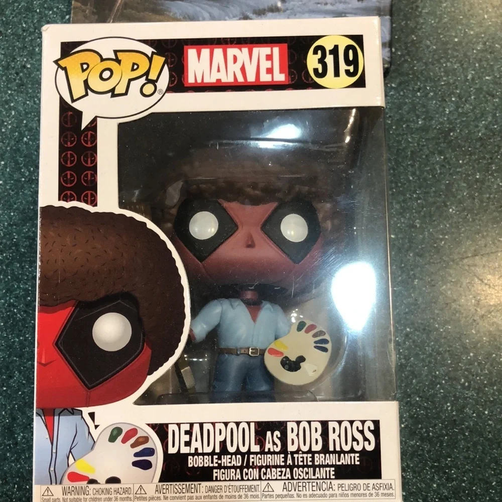 Bob Ross Deadpool Marvel Pop 319